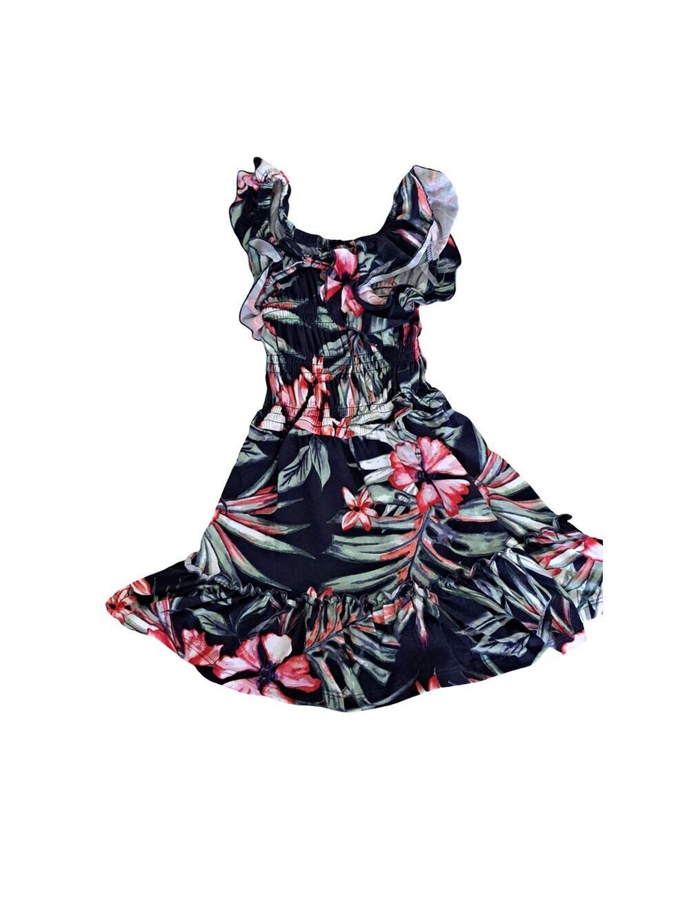 Girl's 1st Kiss Black Floral  Dress Size  6 Medium NWOT